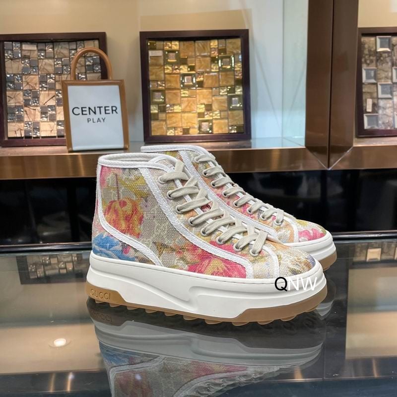 Gucci GG High-top Shoes Sneakers – Floral Printed SNK529766526