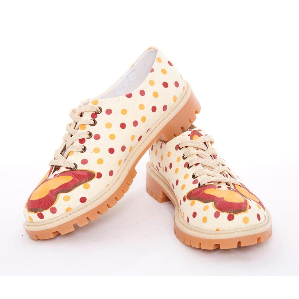 Butterfly And Dots Oxford Shoes Tmk5503