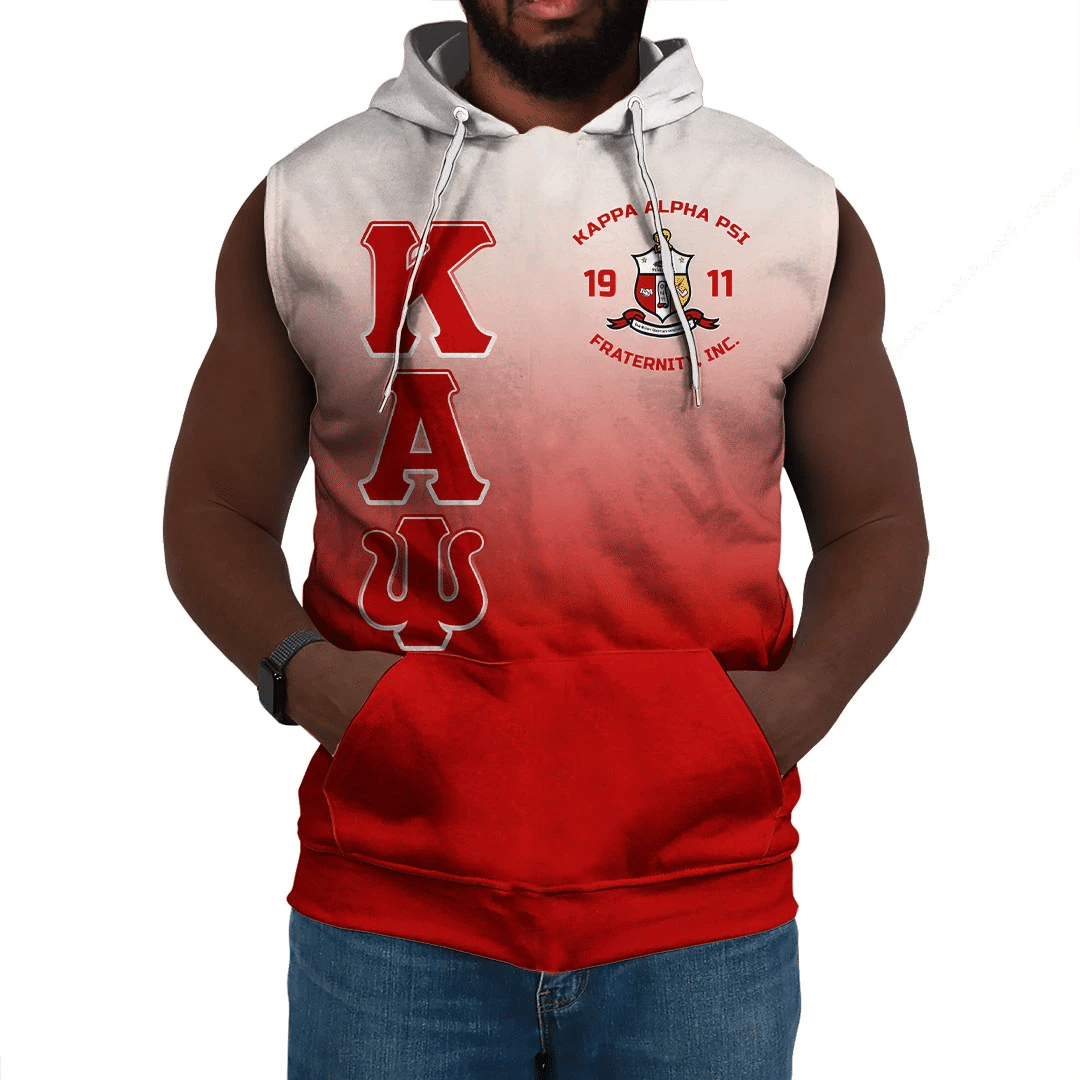 Wonderprint Hoodie Kappa Alpha Psi Gradient Sleeveless Hoodie Lt10