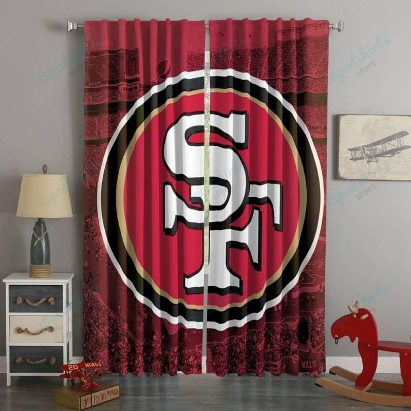 3D Printed San Francisco 49ers Style Custom Living Room Curtains