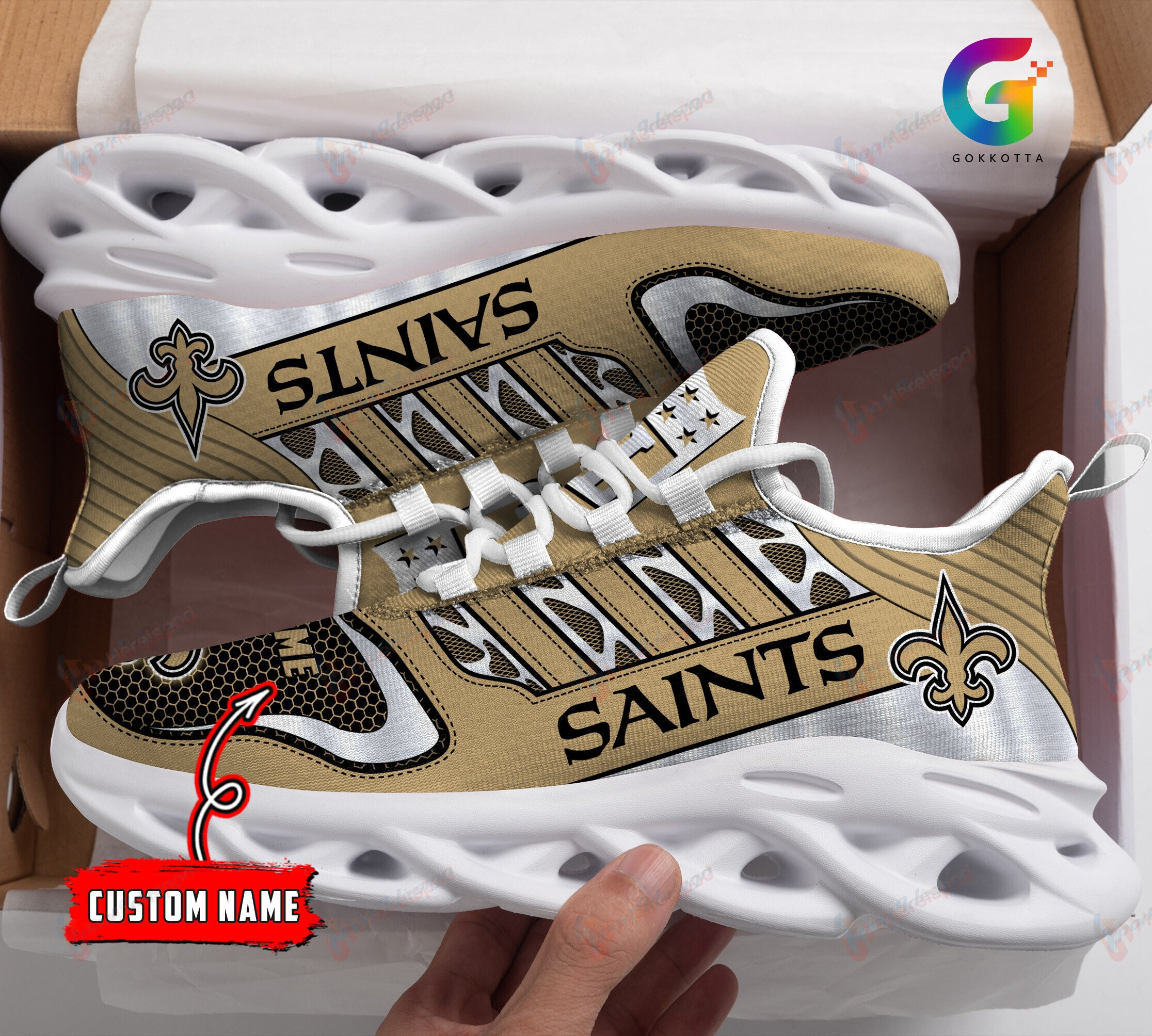 New Orleans Saints Personalized Yezy Running Sneakers 220