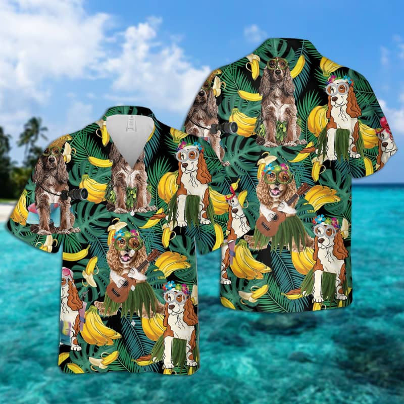 Felacia Cocker Spaniel Leaves Hawaii Shirt 2 Ha4624