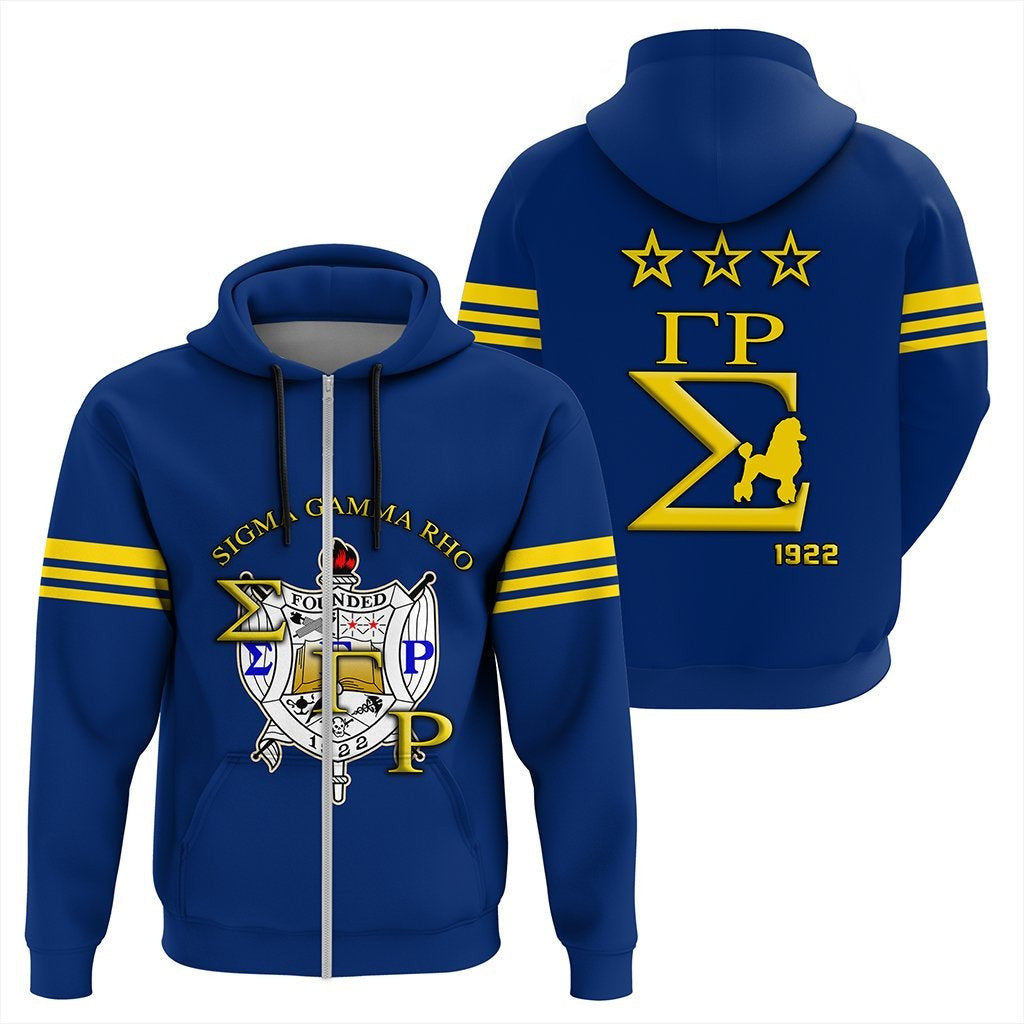 Sorority Hoodie – Sigma Gamma Rho Sgr Style Zip Hoodie