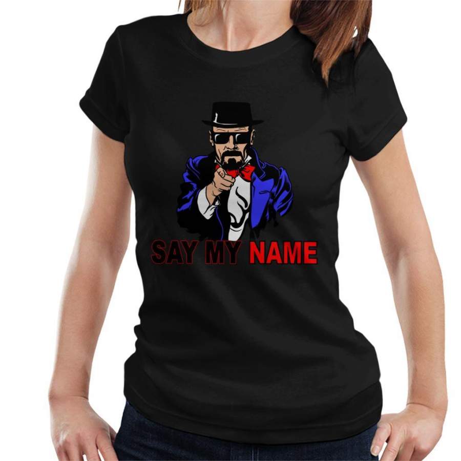 Breaking Bad Say My Name Heisenberg Uncle Sam Women’s T-Shirt