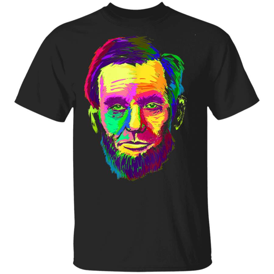 Abraham Lincoln Colorful USA President Abe Lincoln TShirt