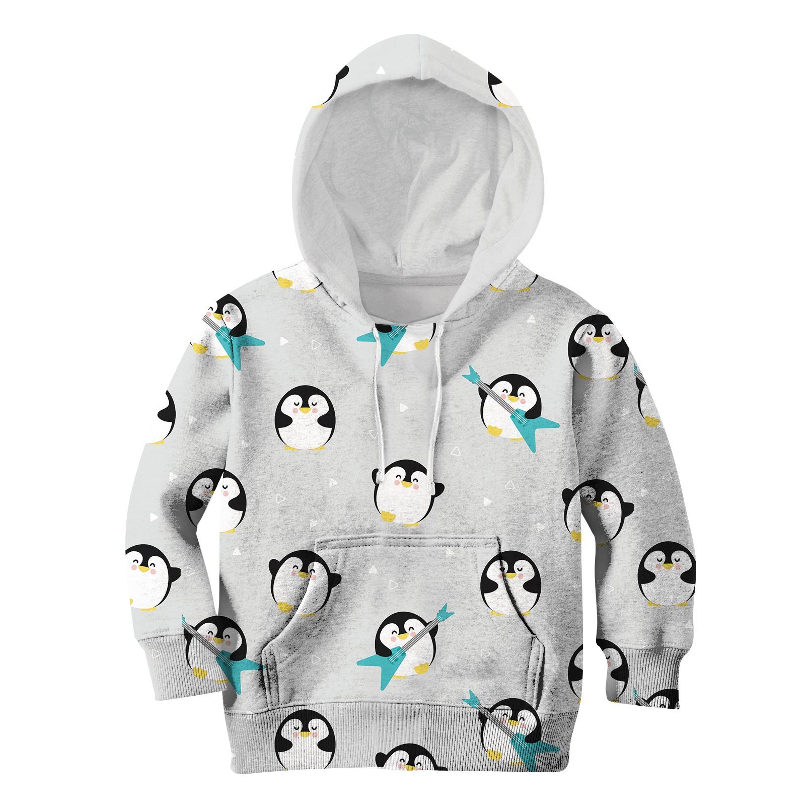 Gearhumans Chubby Penguin Playing Music Custom Hoodies T-Shirt Apparel