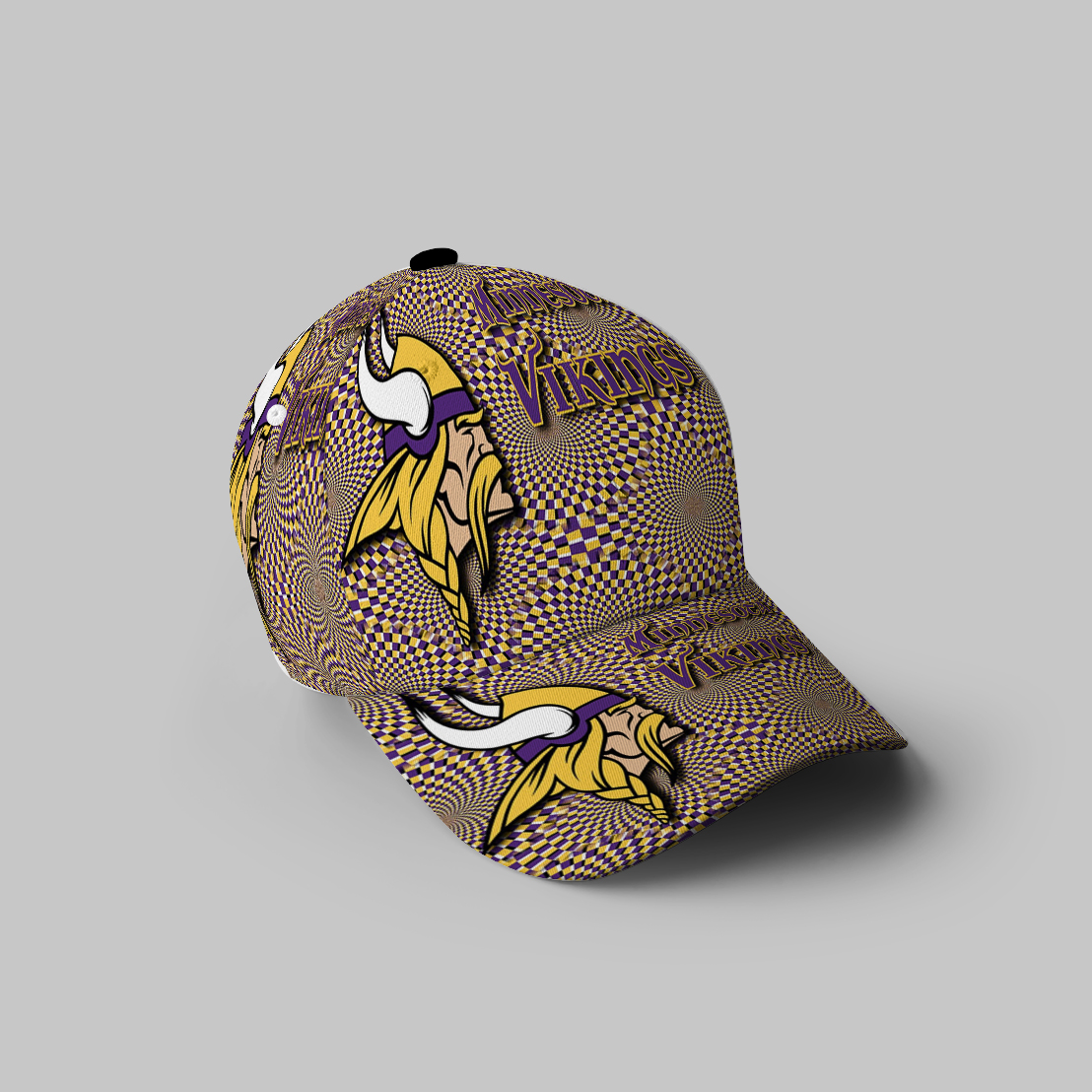 Minnesota Vikings Emblem V5 3D Printing Baseball Cap Classic Hat