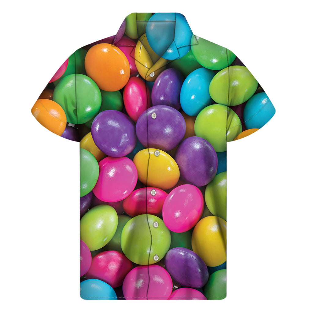 Colorful Chocolate Candy Print Men’S Short Sleeve Shirt