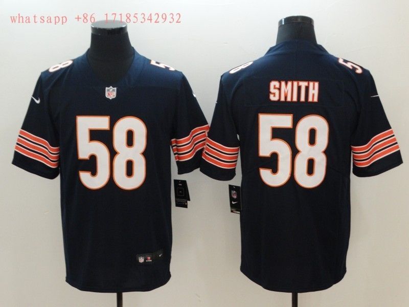 Chicago Bears Roquan Smith #58 NFL 2020 Black Jersey Jersey