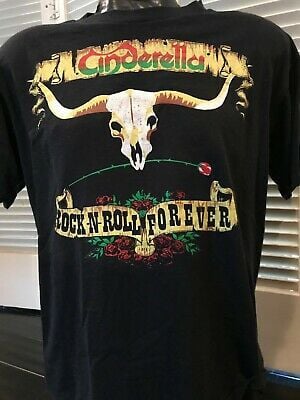 Vintage 1989 Cinderella Long Cold Winter Tour Shirt  Med/ Rock Metal 9299