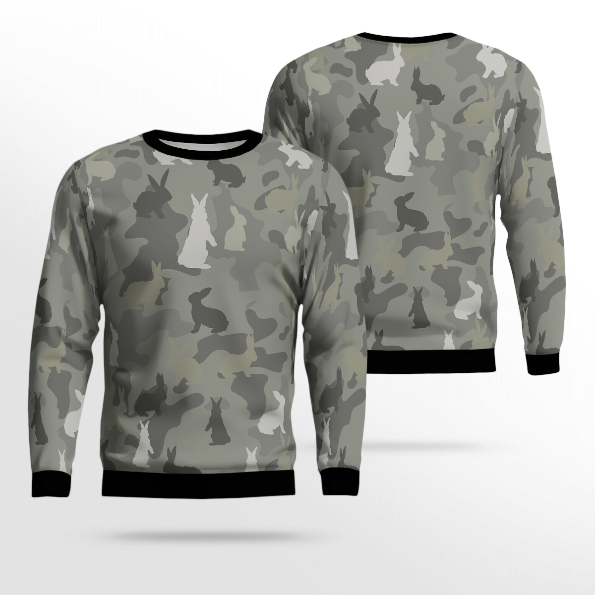 Rabbit Camouflage Sweater Swt