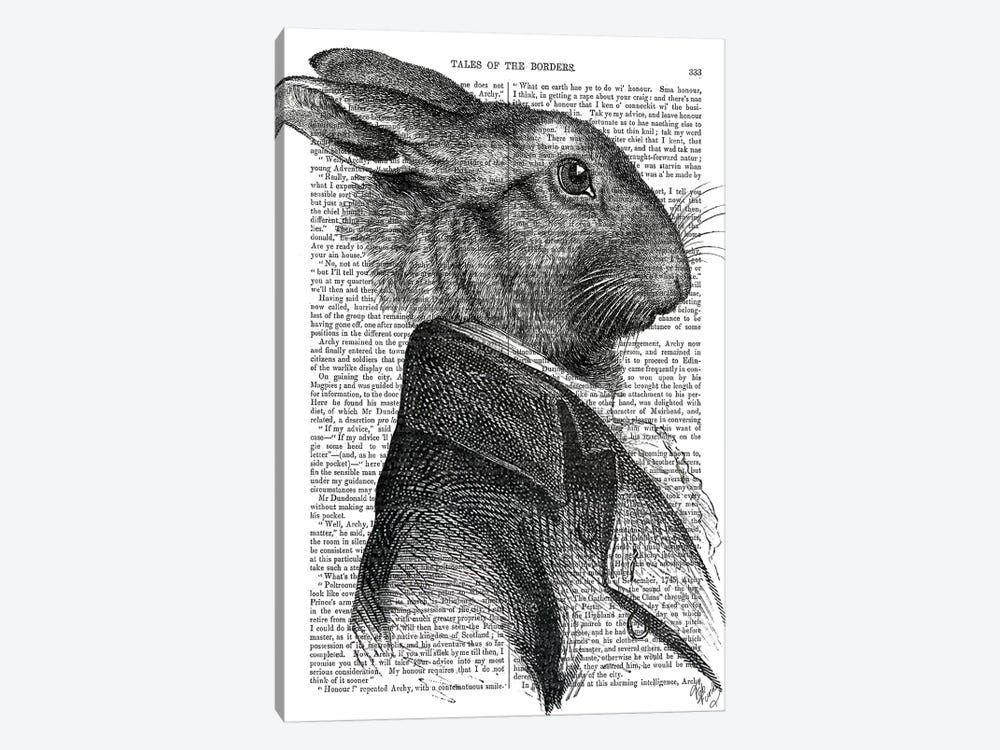 Rabbit Portrait Profile Canvas Poster 8″x12″ 12×18″ 18″x26″ 24″x36″ 30″x45″