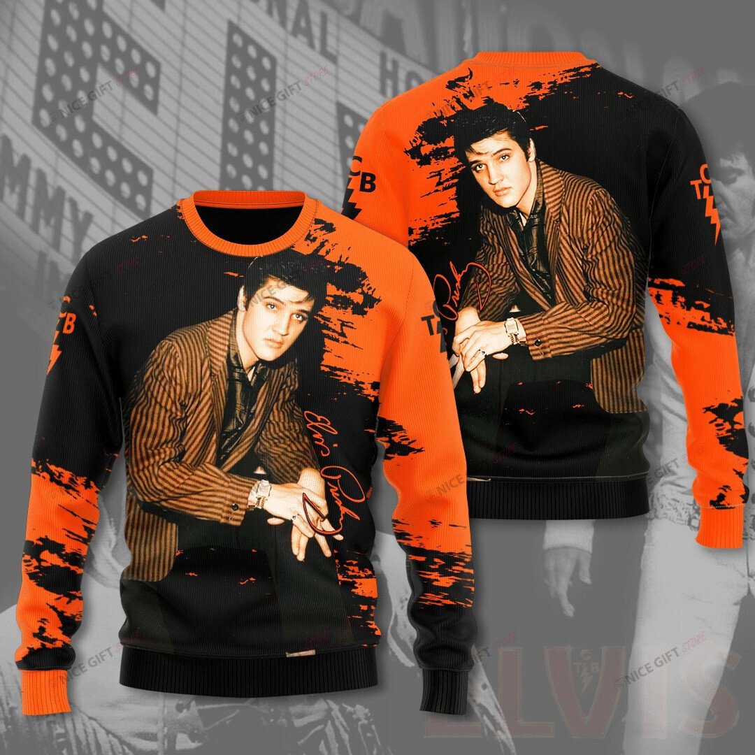 Elvis Presley Crewneck Sweatshirt 3Cs-Y9A4