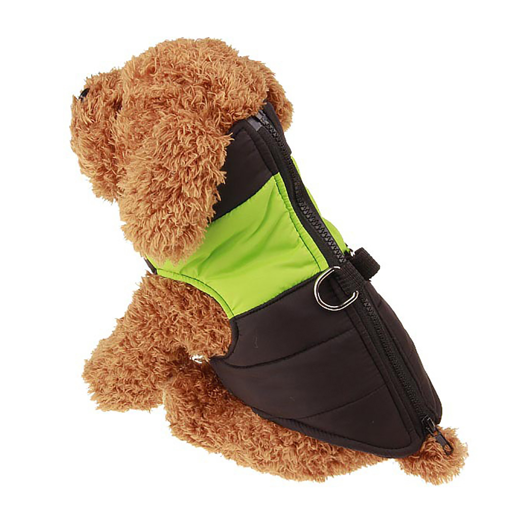 Waterproof Pet Dog Puppy Vest Jacket Winter Warm Dog Clothes Pet Padded Vest Zipper Jacket Coat For Small Dogs alx