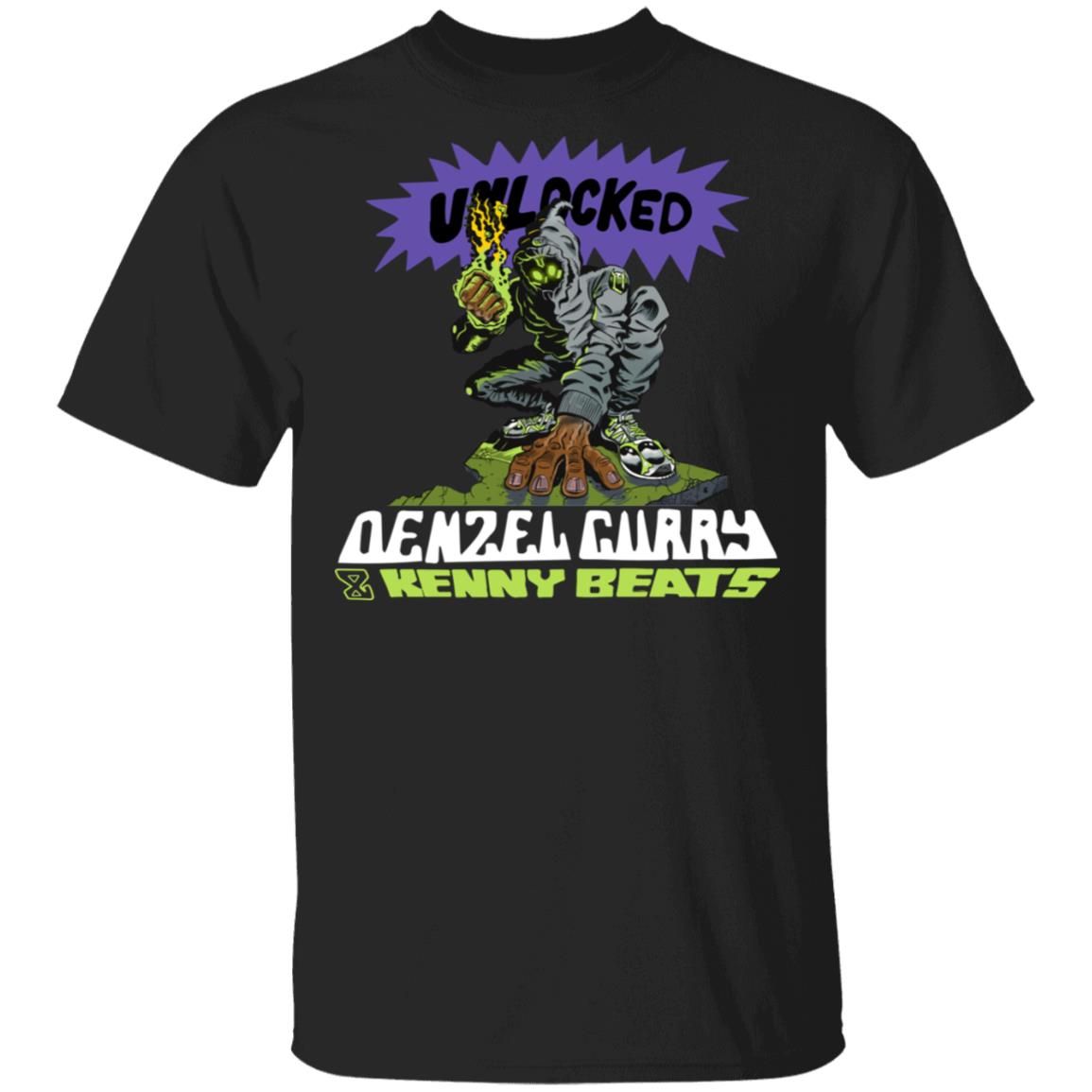 Denzel Curry Merch Unlocked Black T-Shirt