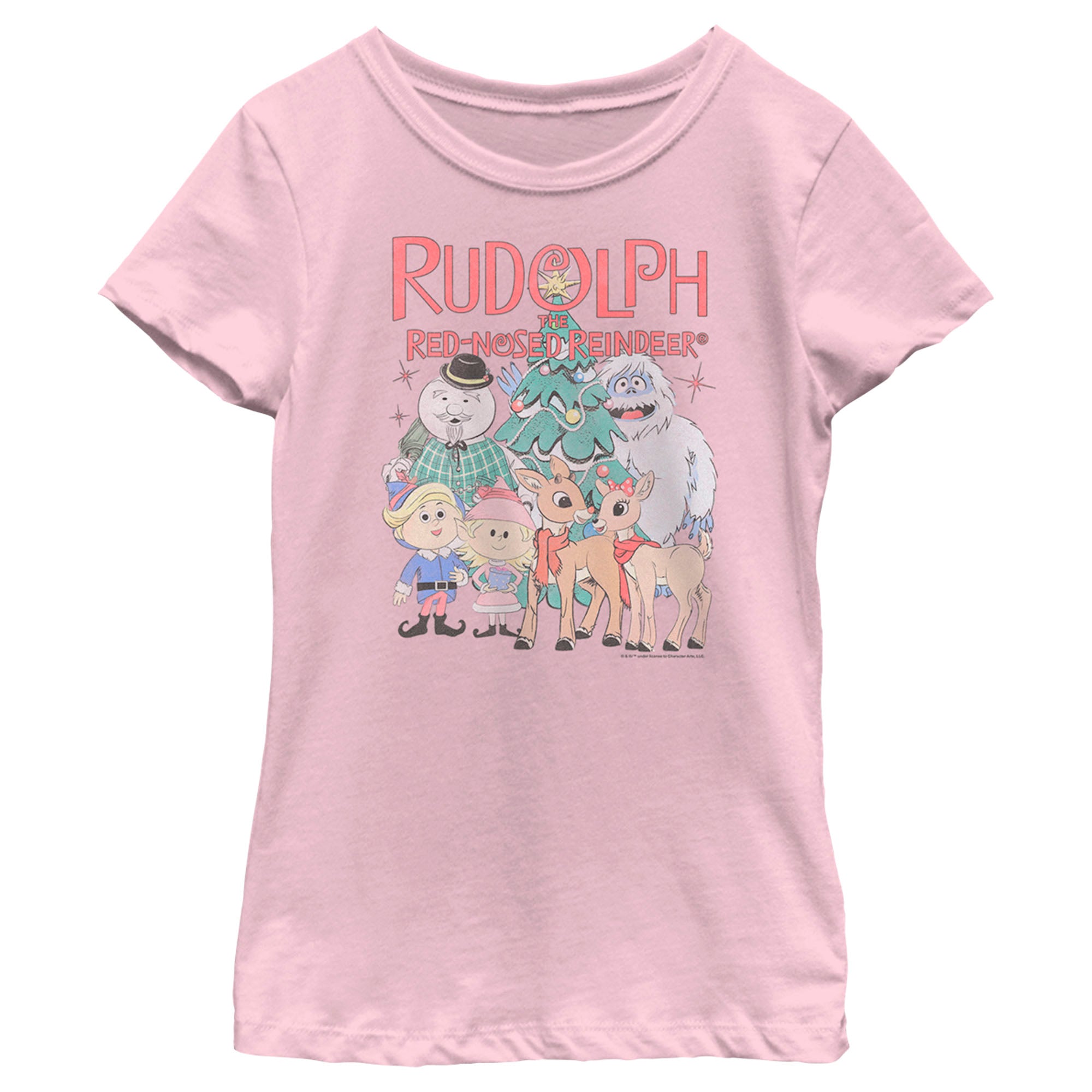 Rudolph The Red-Nosed Reindeer Girl’S Group Picture  T-Shirt