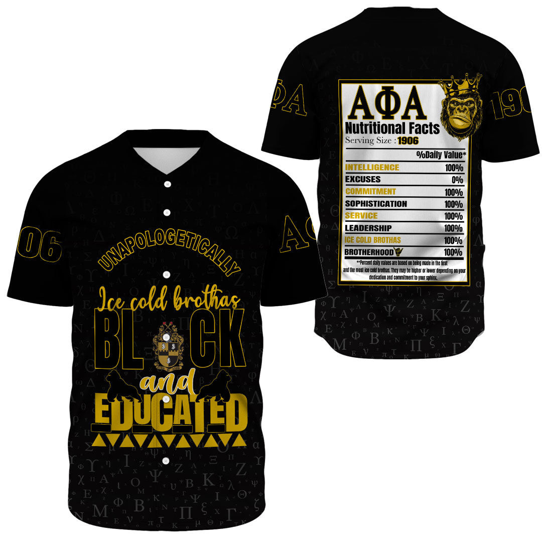 Africazone Clothing – Alpha Phi Alpha Baseball Jerseys A35