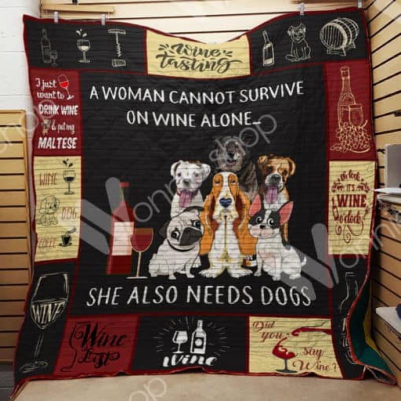 Wine Dog A2001 87O43 Blanket