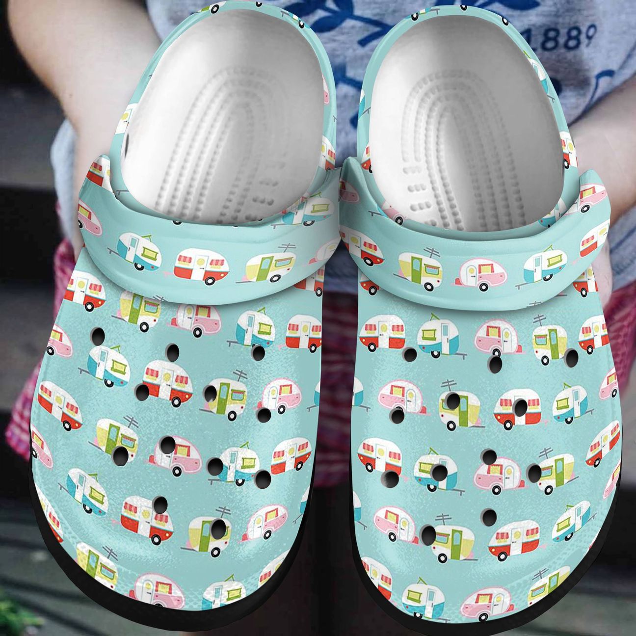 Camping Personalized Clog, Custom Name, Text, Color, Number Fashion Style For Women, Men, Kid, Print 3D Dancing Campers