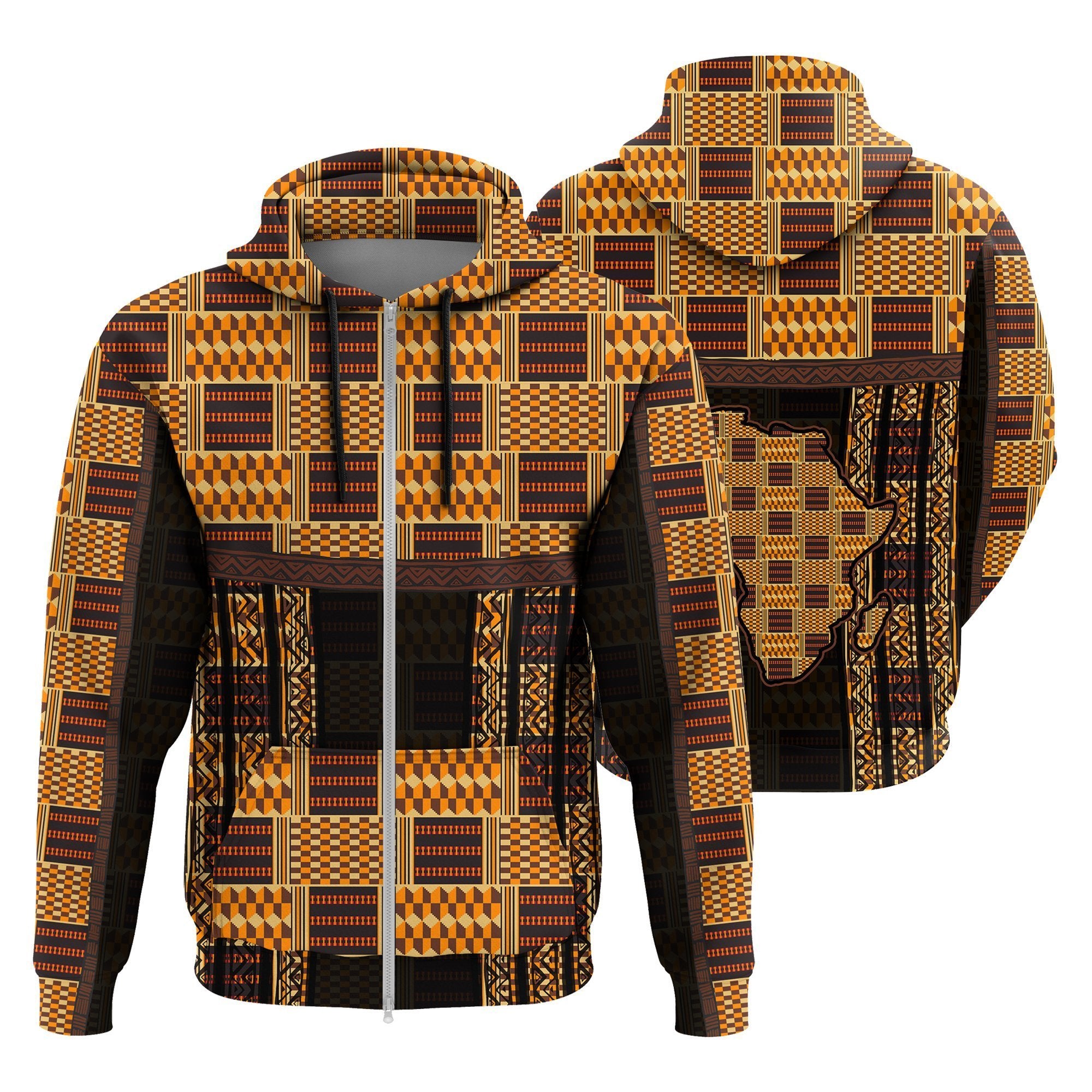 Greek Life Hoodie – Bonwire Style Kente Zip Hoodie