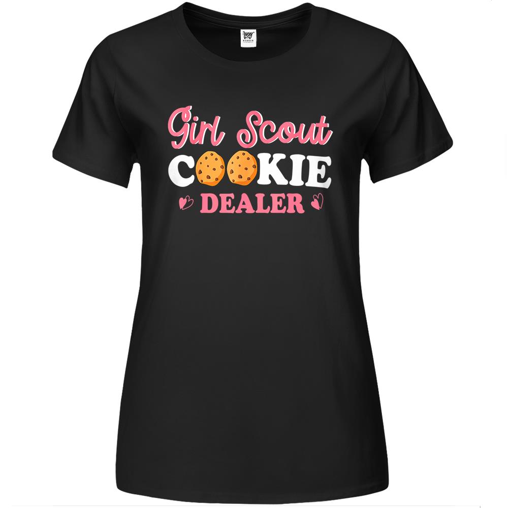 Scout For Girls Cookie Dealer Bakery Bakes Cookies Funny Premium Womens T Shirts