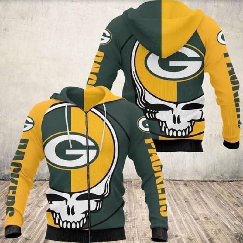 Steal your face grateful dead green bay packers all over print hoodie – maria