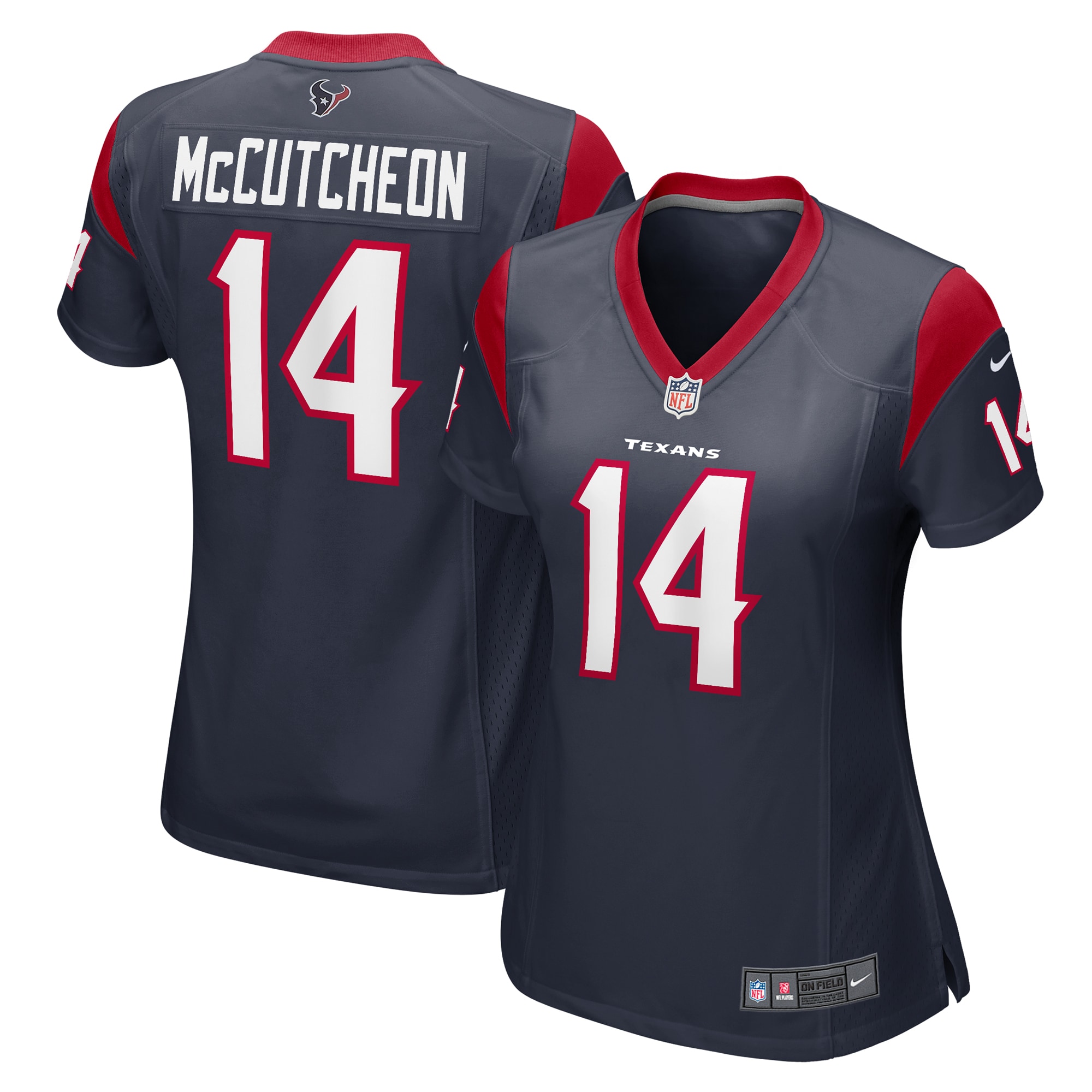 Women’s Houston Texans Lance McCutcheon  Navy Team Game Jersey