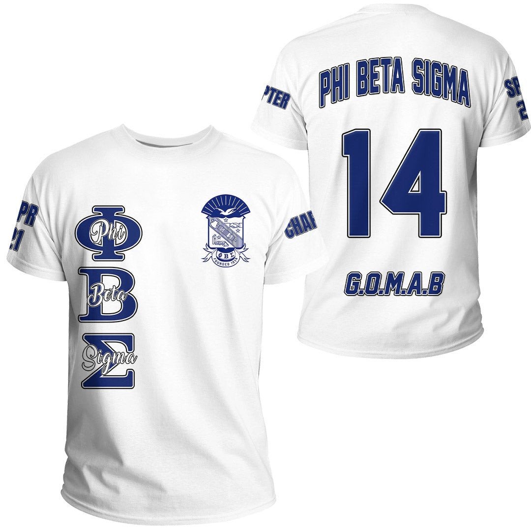 Fraternity Tshirt – Personalized Phi Beta Sigma White Tshirt