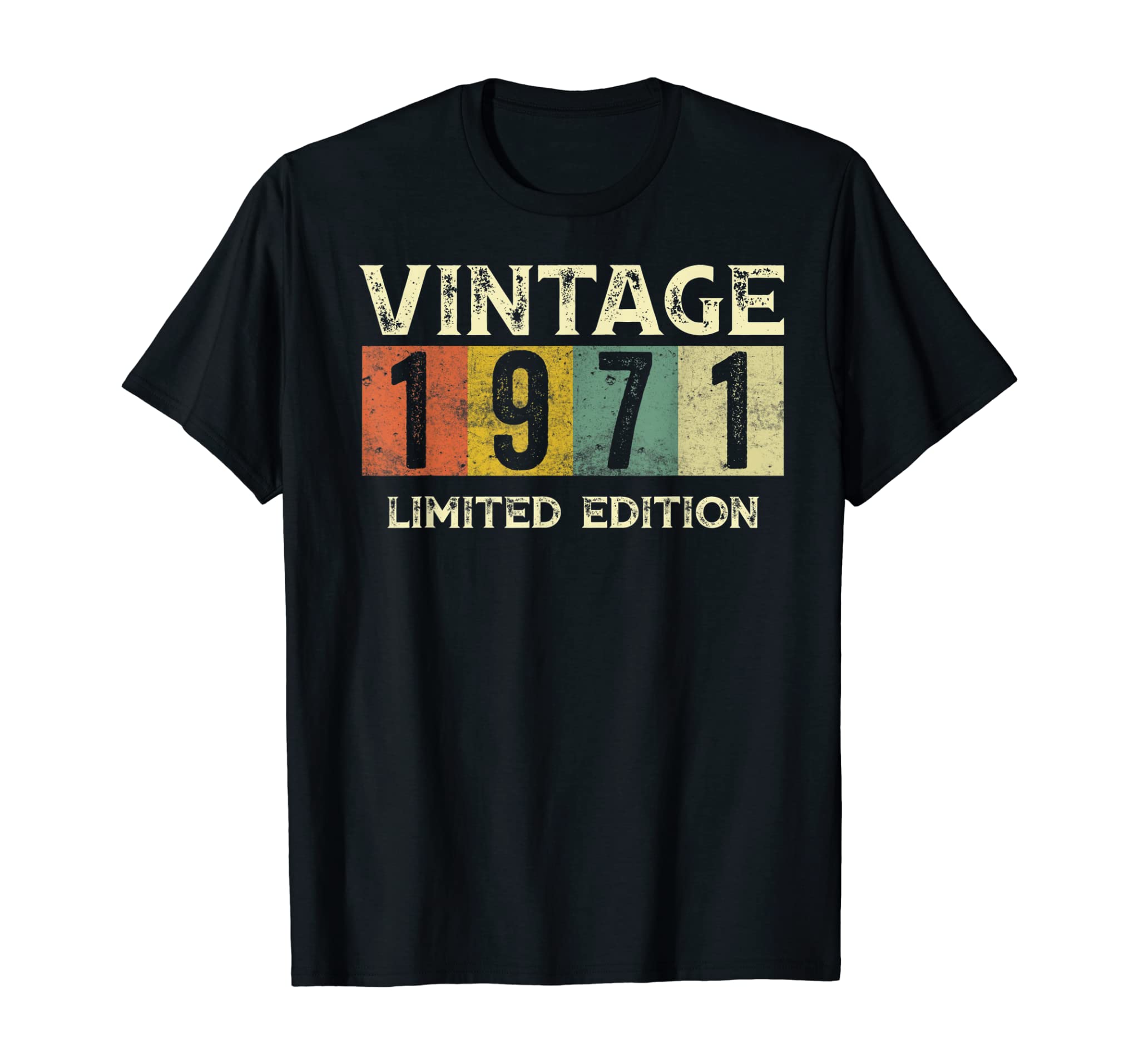 Vintage 1971 Limited Edition Gift 50Th Birthday T-Shirt