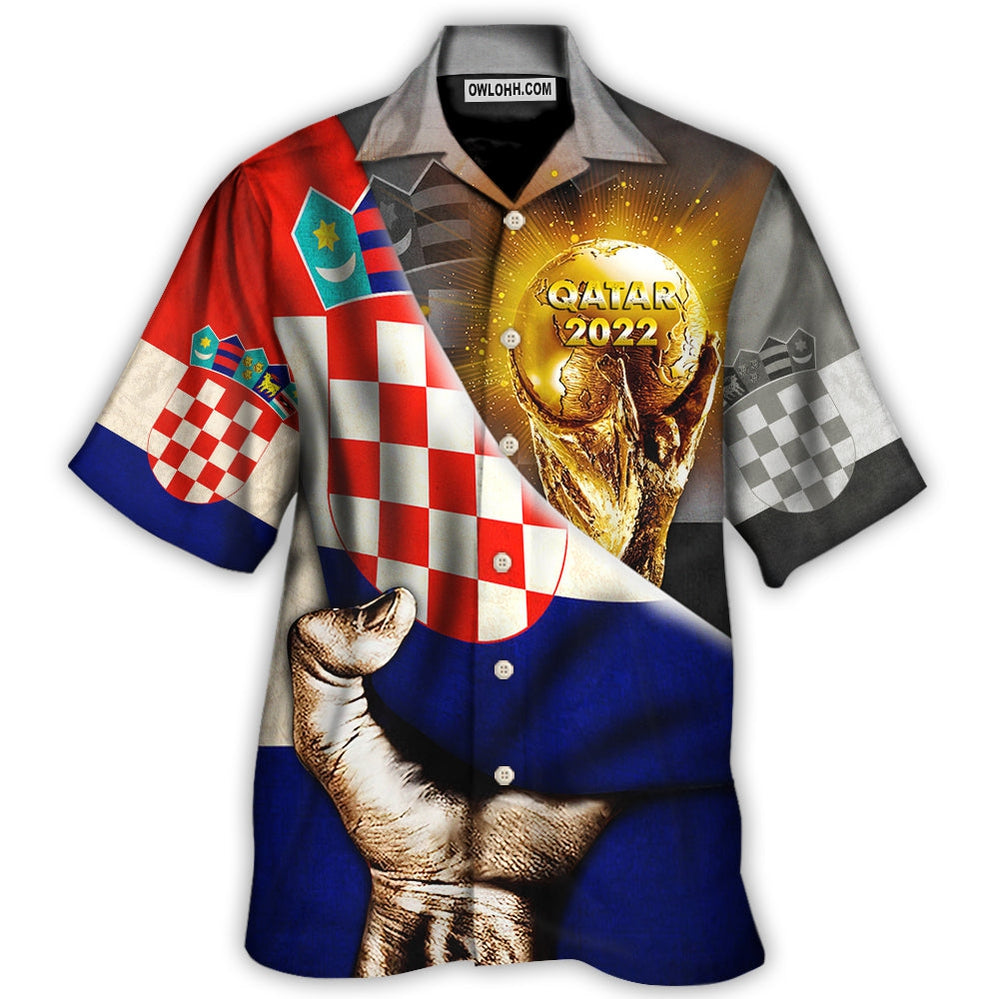 World Cup Qatar 2022 Croatia Will Be The Champion – Hawaiian Shirt  – Owl Ohh