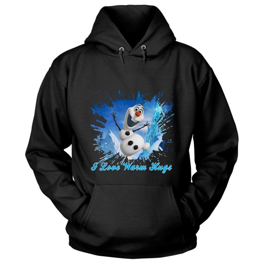 Merry Christmas T Shirt, Olaf I Love Warm Hugs T Shirt – Hoodie