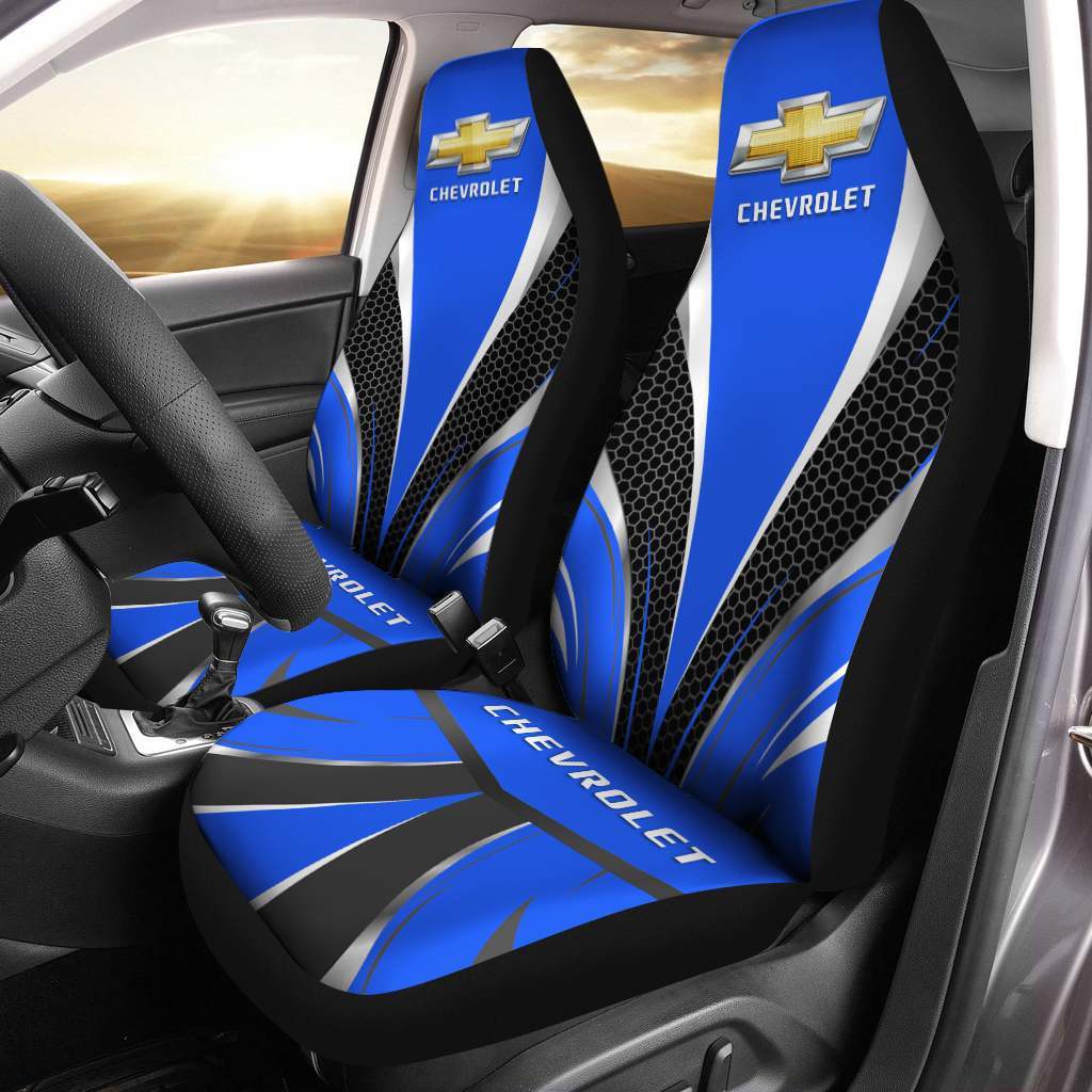 Chevrolet Pvt-Nh Car Seat Cover (Set Of 2) Ver 3 (Blue)