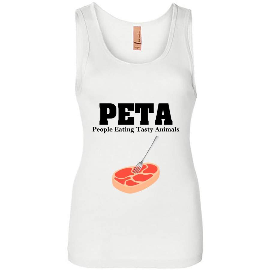 PETA People Eating Tasty Animals (w) – Womens Jersey Tank