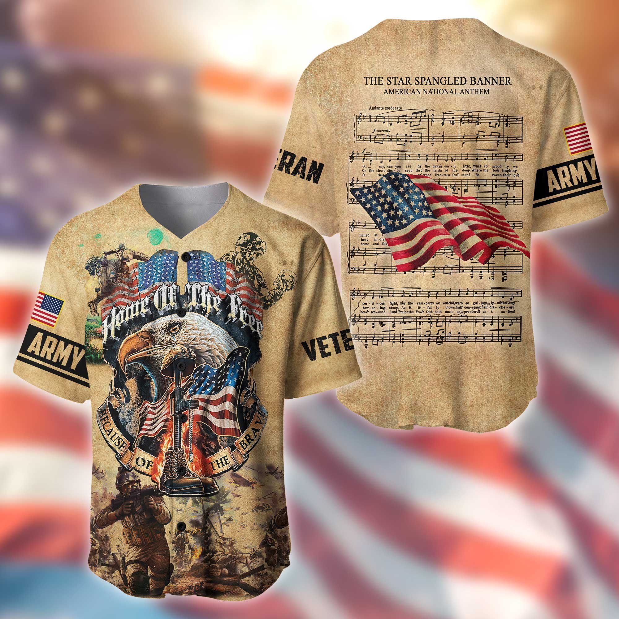 American U.S Army Veteran 3D All Over Printed Unisex Shirts