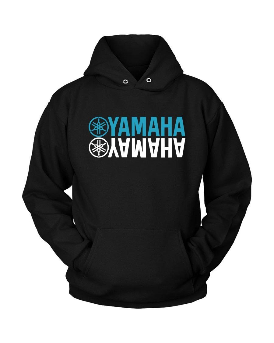 Yamaha Mirrored Motorbike Cycle Unisex Hoodie