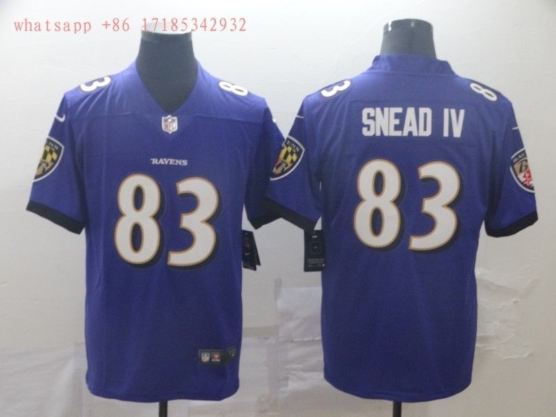 Baltimore Ravens Willie Snead #83 2020 NFL Blue Jersey Jersey