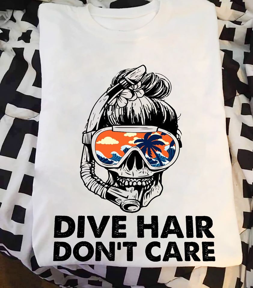 Skull Dive Hair Don’t Care Standard Men T-shirt