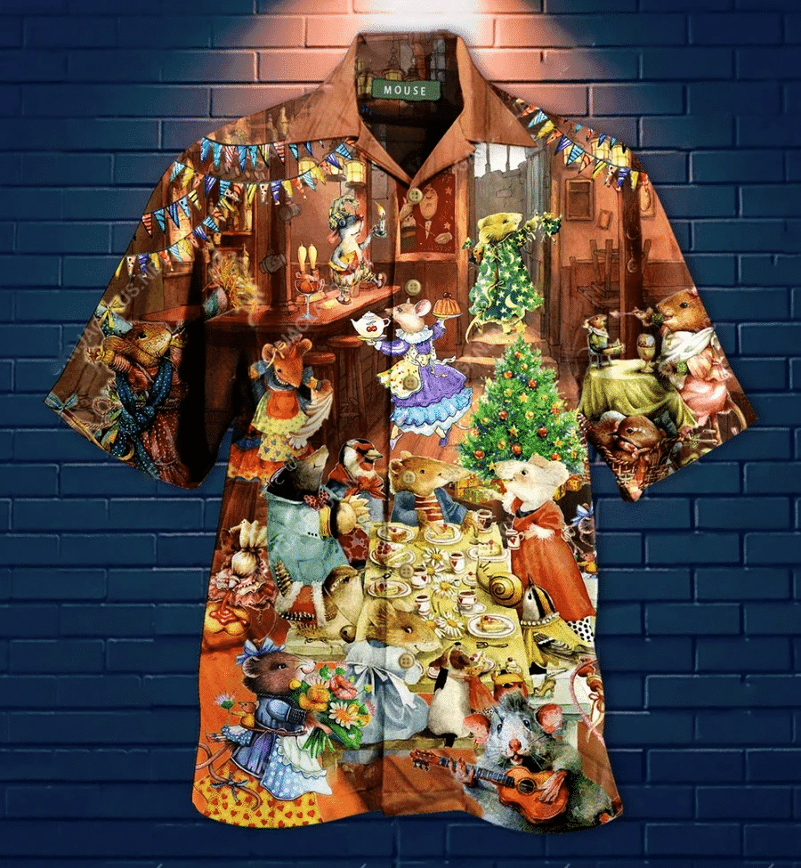 High Quality Hawaii Aloha Shirts Mouse Lets Party When No Hooman At Home Christmas Ha96084