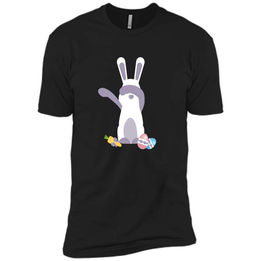 Cute Easter Bunny T-shirt Dabbing Bunny Tshirt Next Level Premium Short Sleeve Tee