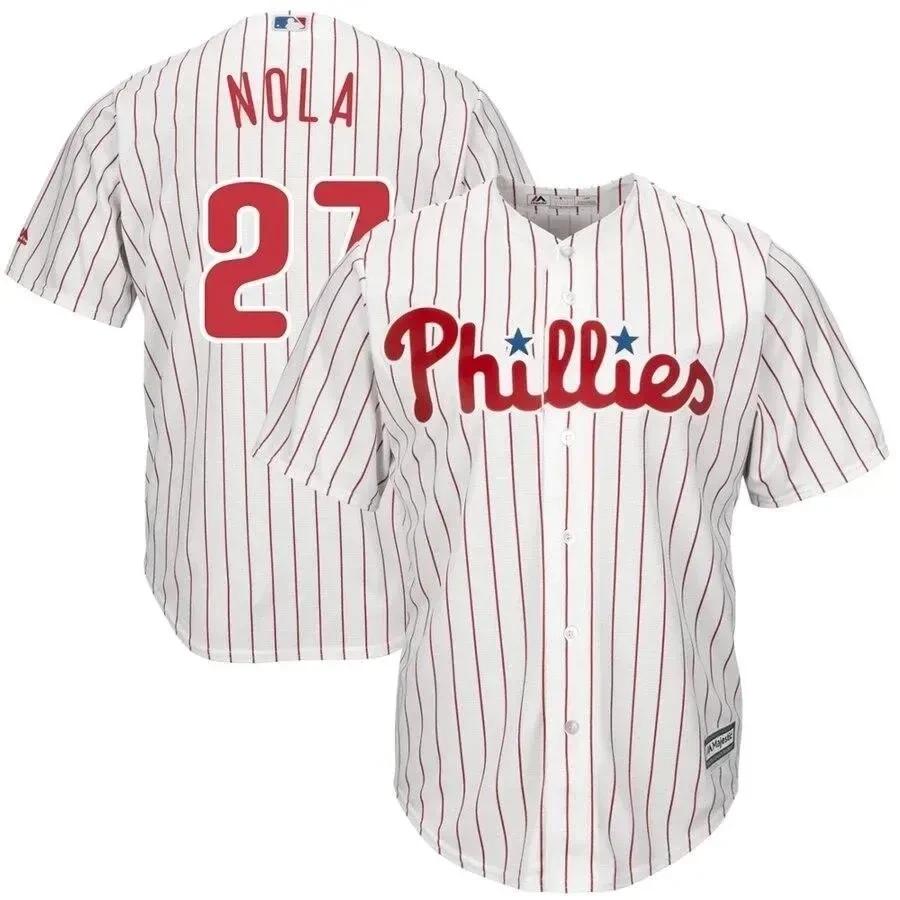 Aaron Nola Philadelphia Phillies Official Cool Base Player Jersey – White