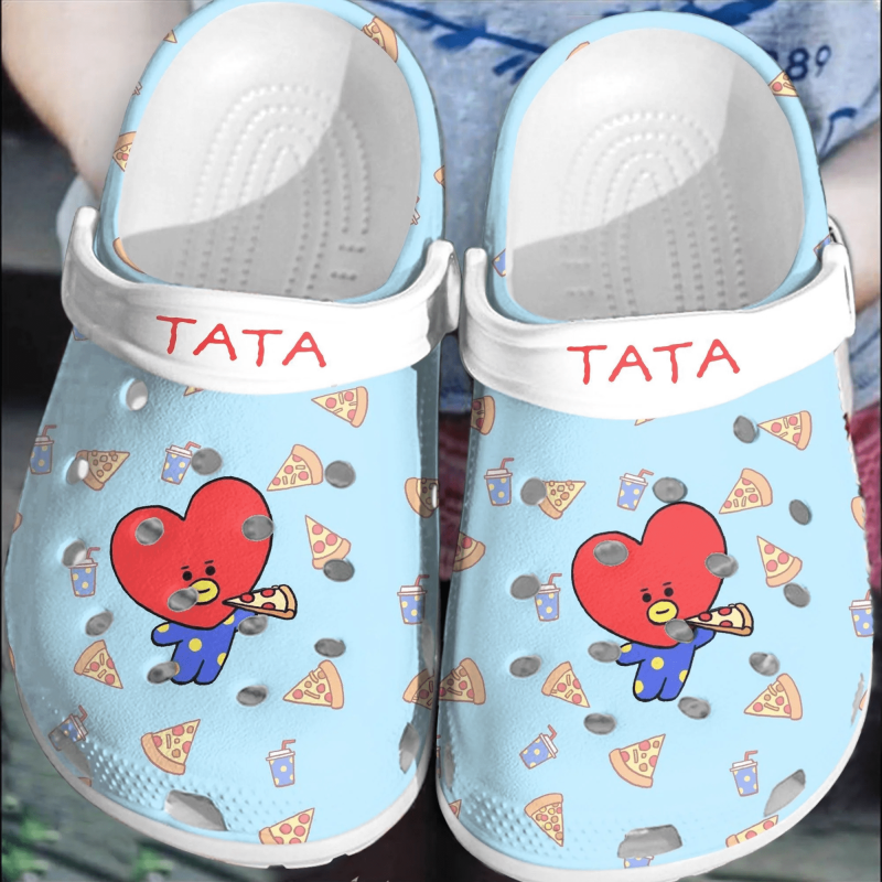 BTS Jungkook Pattern Clogs Crocband Crocs Comfortable Shoes For Men Women