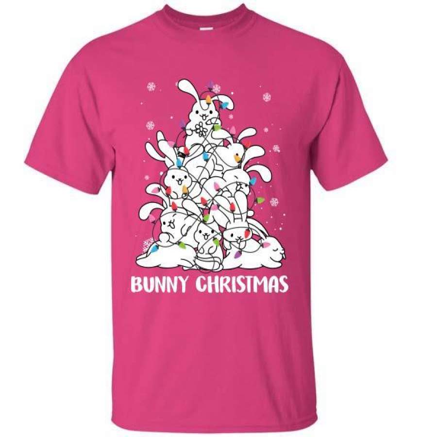 Christmas Tree Bunny Rabbit T-Shirt