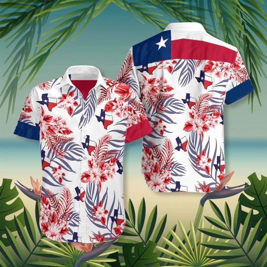 Texas Flag Hawaii Shirt Ha26253