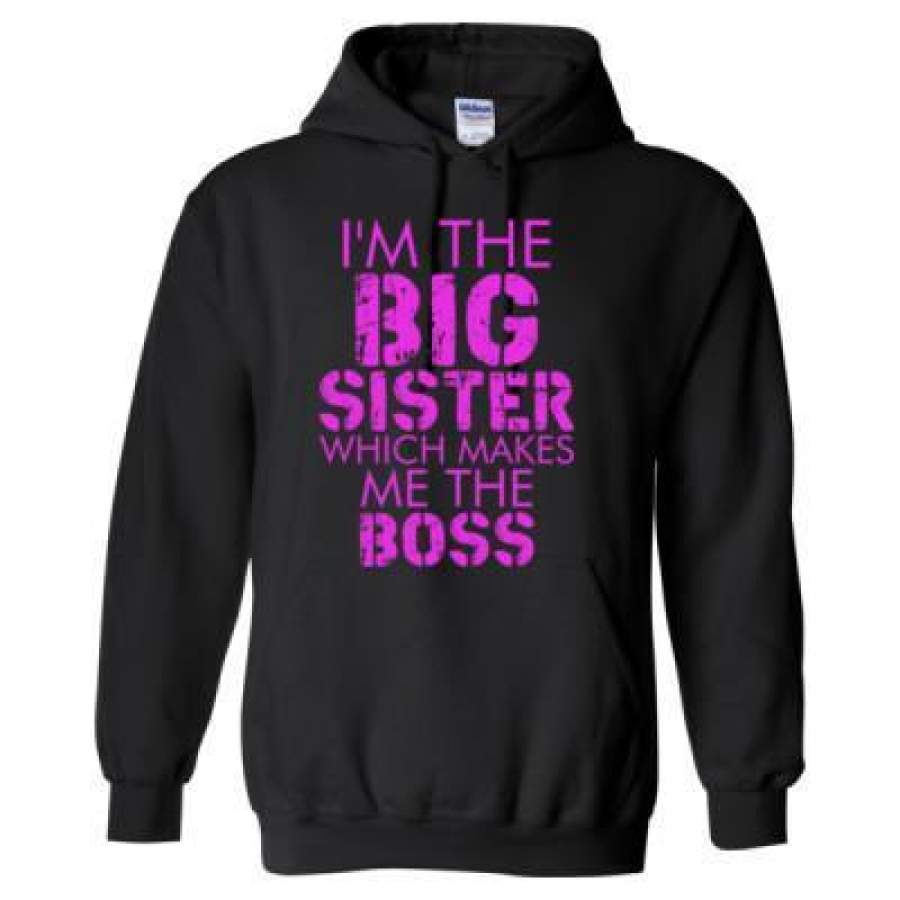 AGR I Am The Big Sister Which Makes Me The Boss – Heavy Blend™ Hooded Sweatshirt