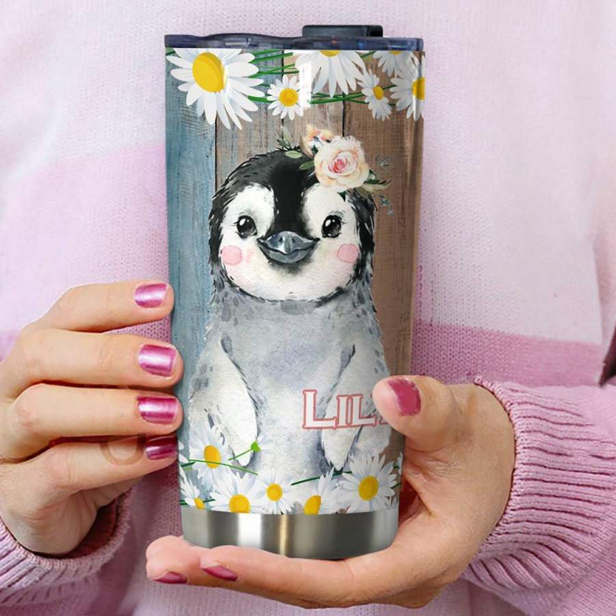 This Is The Year Penguin Personalized   Insulated Stainless Steel Tumbler Cup