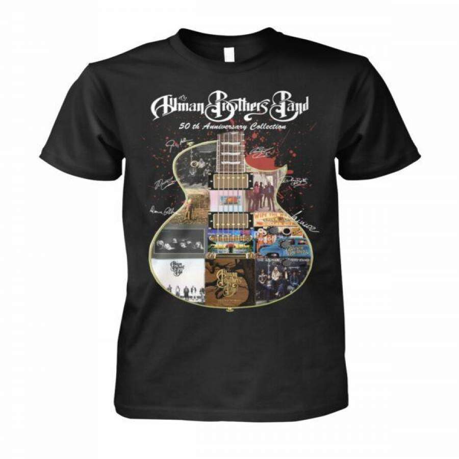 Allman Brothers Band 50th Anniversary Collection Guitar Signature T-Shirt