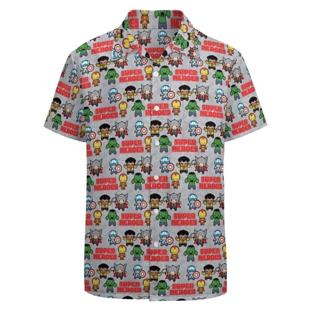 Kawaii Movies Super Heroes All Over Print Hawaii Shirt Ha65732