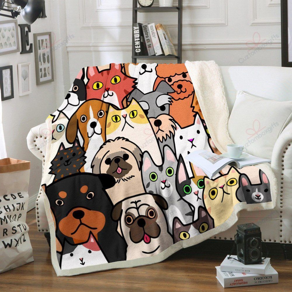 Animal GS-CL-KC0907 Fleece Blanket