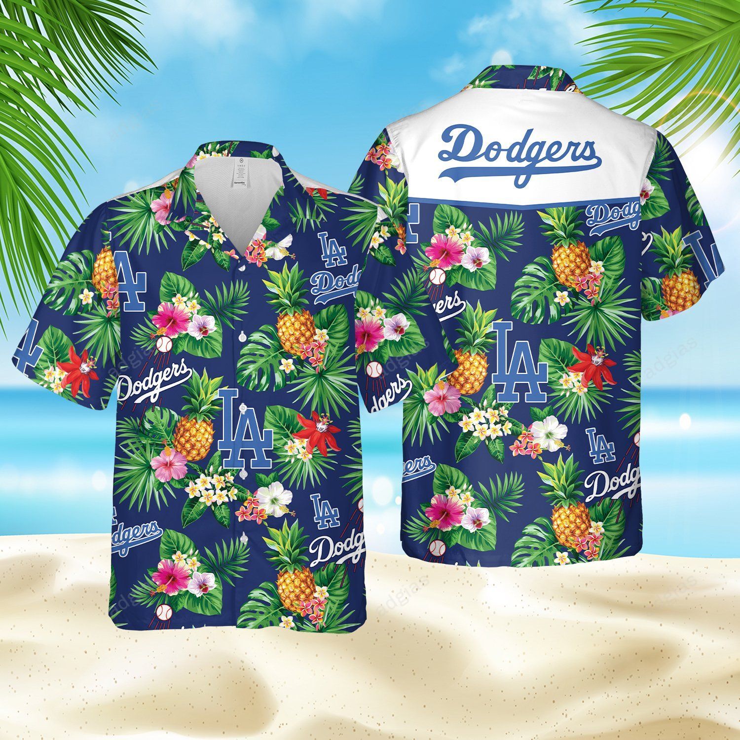 Lad Hawaiian Style Baseball Fans Shirt Ha91204