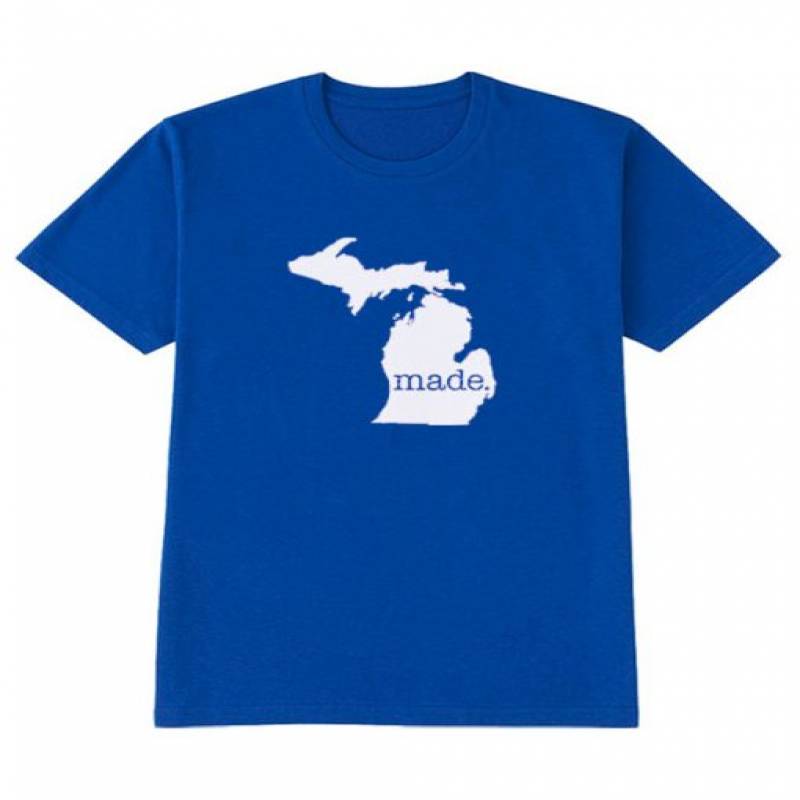 Michigan MI Made Tri Blend Track T-Shirt